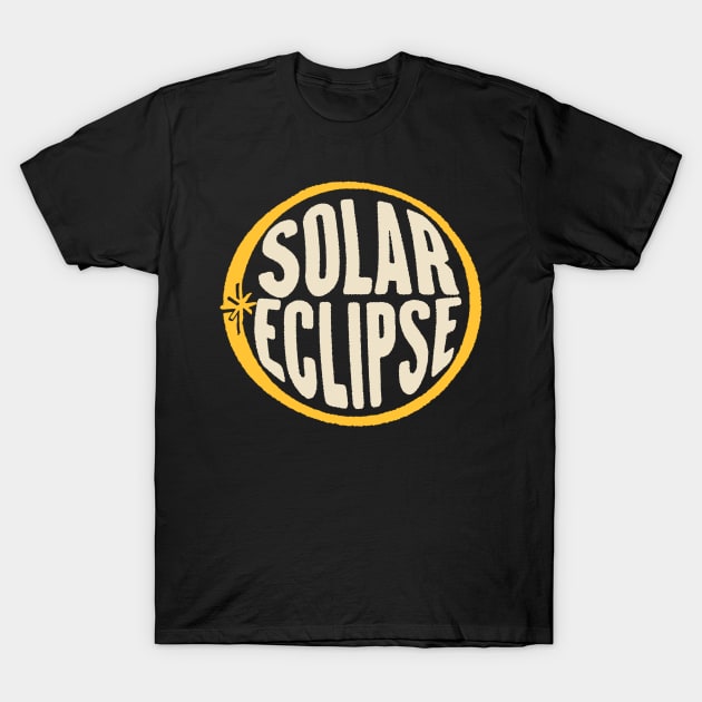 Solar Eclipse - Vintage Style Design T-Shirt by devilcat.art